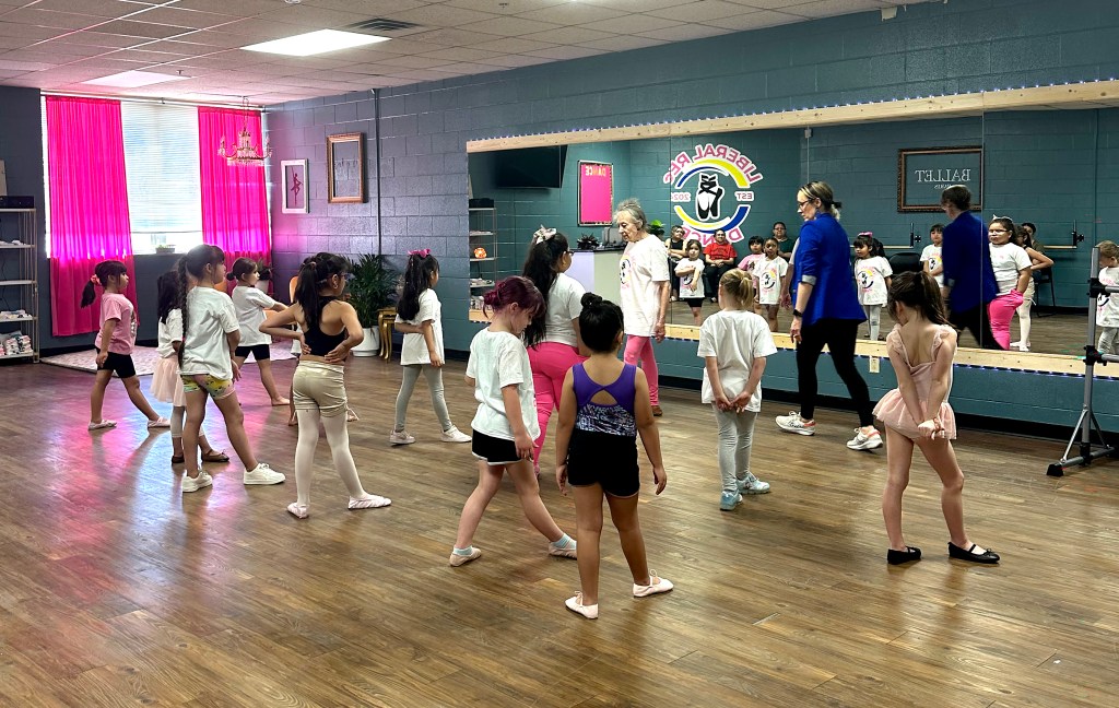 A dance class session at Liberal Rec Center.